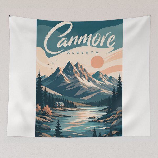 Item preview, Canmore Alberta Mountain Waters Beneath the Canadian Rockies designed and sold by Places On Earth.