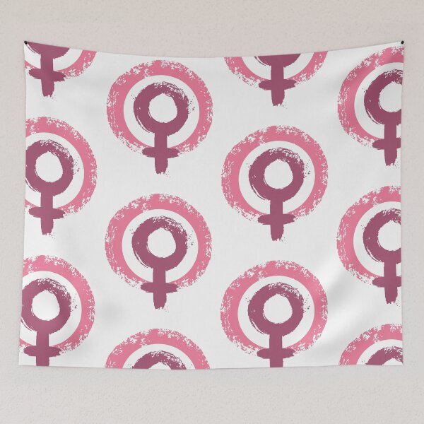Item preview, Female Symbol Feminist Distressed Pink designed and sold by HYPNK.