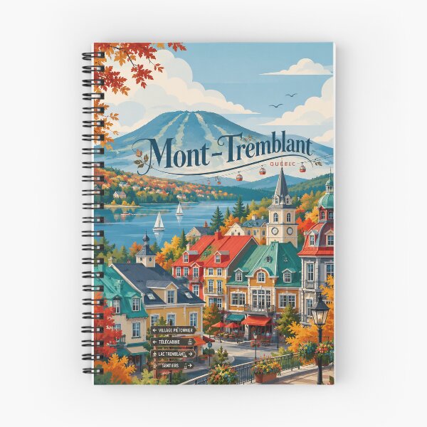 Item preview, Mont Tremblant Quebec Village Beside Laurentian Mountains and Lake designed and sold by Places On Earth.