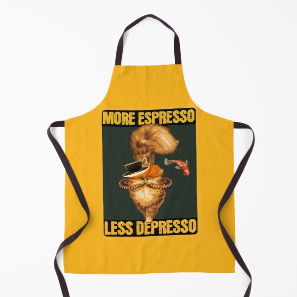 Item preview, More Espresso Less Depresso - Orange - Funny Coffee Orange Cat Gift designed and sold by InkyGenies.