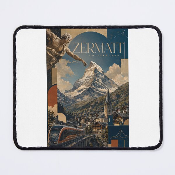 Item preview, Zermatt Switzerland Matterhorn Alpine Village and Mountain Railway designed and sold by Places On Earth.