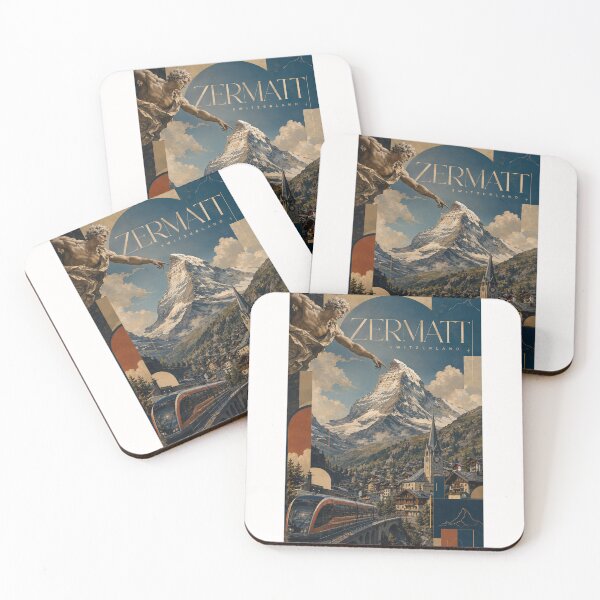 Item preview, Zermatt Switzerland Matterhorn Alpine Village and Mountain Railway designed and sold by Places On Earth.