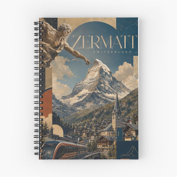 Item preview, Zermatt Switzerland Matterhorn Alpine Village and Mountain Railway designed and sold by Places On Earth.
