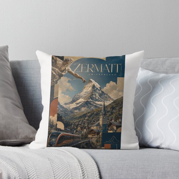 Item preview, Zermatt Switzerland Matterhorn Alpine Village and Mountain Railway designed and sold by Places On Earth.