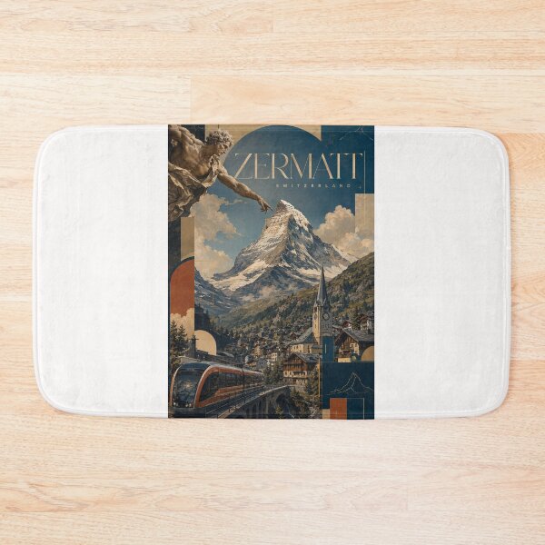 Item preview, Zermatt Switzerland Matterhorn Alpine Village and Mountain Railway designed and sold by Places On Earth.