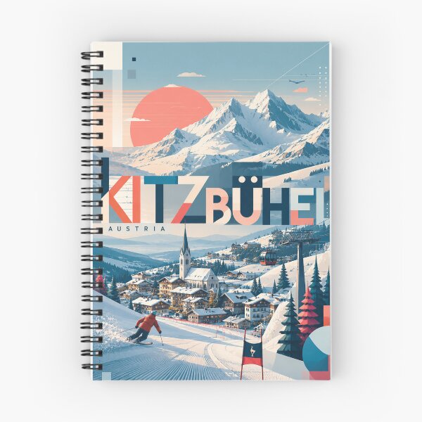 Item preview, Kitzbühel Austria Tyrolean Alps Ski Slopes and Mountain Village designed and sold by Places On Earth.