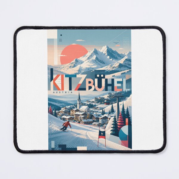 Item preview, Kitzbühel Austria Tyrolean Alps Ski Slopes and Mountain Village designed and sold by Places On Earth.