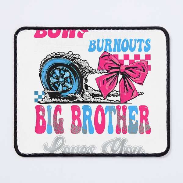 Item preview, Burnouts or Bows Big Brother Loves You Gender Reveal Party T-Shirt designed and sold by BlaqboyDesigns.