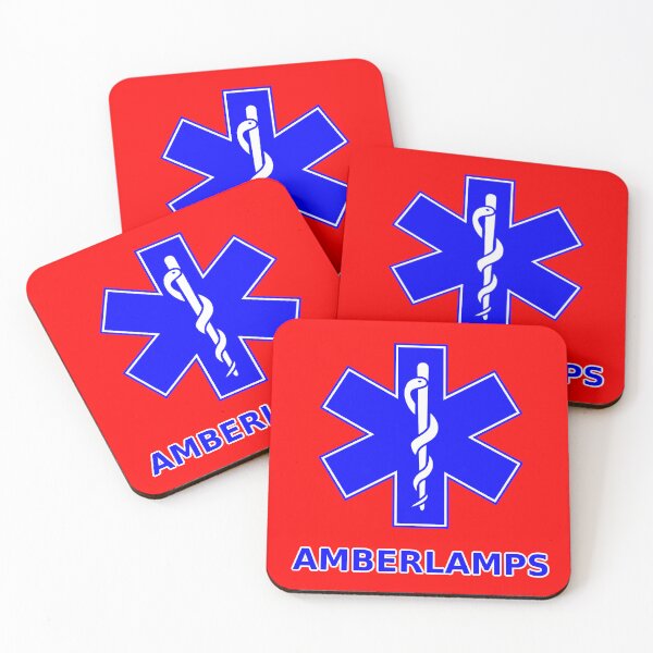 Item preview, Amber Lamps Star of Life (Ambulance Logo) designed and sold by Karate Octopus.