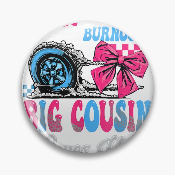 Item preview, Burnouts or Bows Big Cousin Loves You Gender Reveal Party T-Shirt designed and sold by VendaVirtualVip.