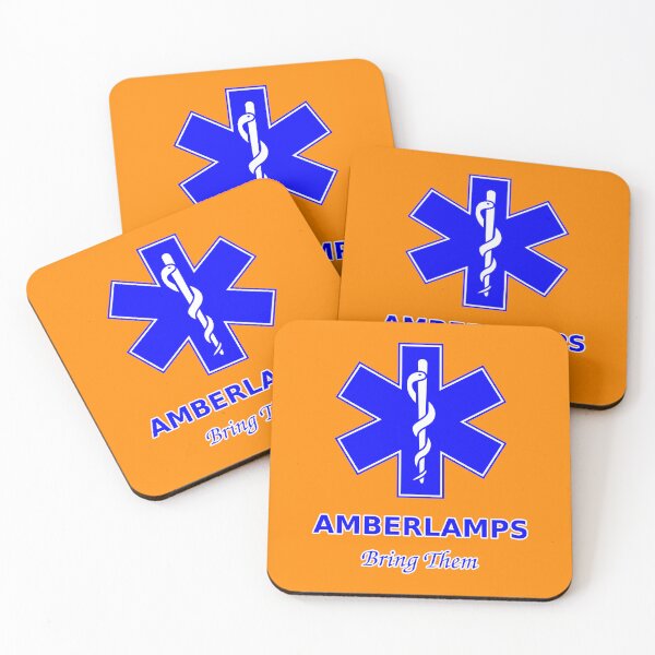 Item preview, Amber Lamps, Bring Them Star of Life (Ambulance Logo) designed and sold by Karate Octopus.