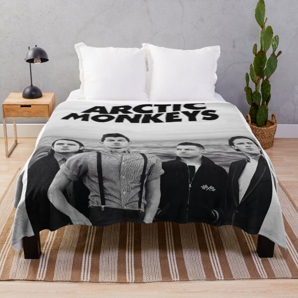 Item preview, Black and White Arctic Monkeys Vintage Band Portrait designed and sold by feralgakumso.