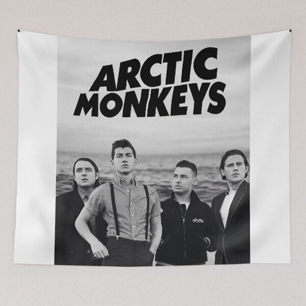 Item preview, Black and White Arctic Monkeys Vintage Band Portrait designed and sold by feralgakumso.