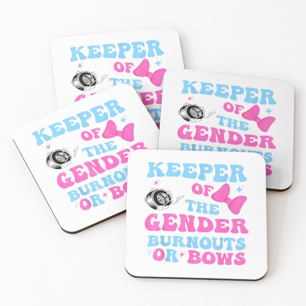 Item preview, Burnouts or Bows Funny Keeper of Gender Baby Reveal Party T-Shirt designed and sold by Fester's Designs.