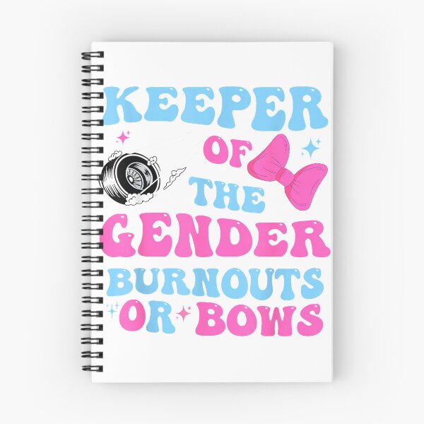 Item preview, Burnouts or Bows Funny Keeper of Gender Baby Reveal Party T-Shirt designed and sold by Fester's Designs.