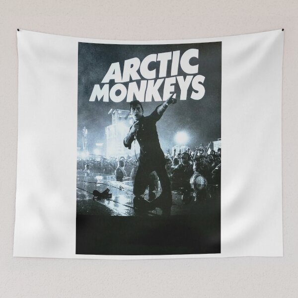 Item preview, Live Concert Arctic Monkeys Black and White Vintage Poster designed and sold by feralgakumso.