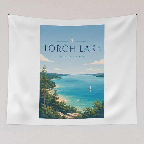 Item preview, Torch Lake Michigan Turquoise Waters of Antrim County designed and sold by Aryabek.