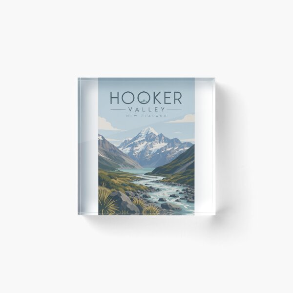 Item preview, Hooker Valley New Zealand beneath Aoraki Mount Cook designed and sold by Aryabek.