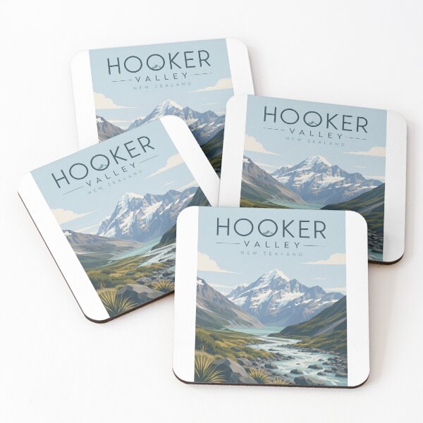 Item preview, Hooker Valley New Zealand beneath Aoraki Mount Cook designed and sold by Aryabek.