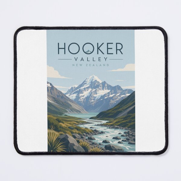 Item preview, Hooker Valley New Zealand beneath Aoraki Mount Cook designed and sold by Aryabek.