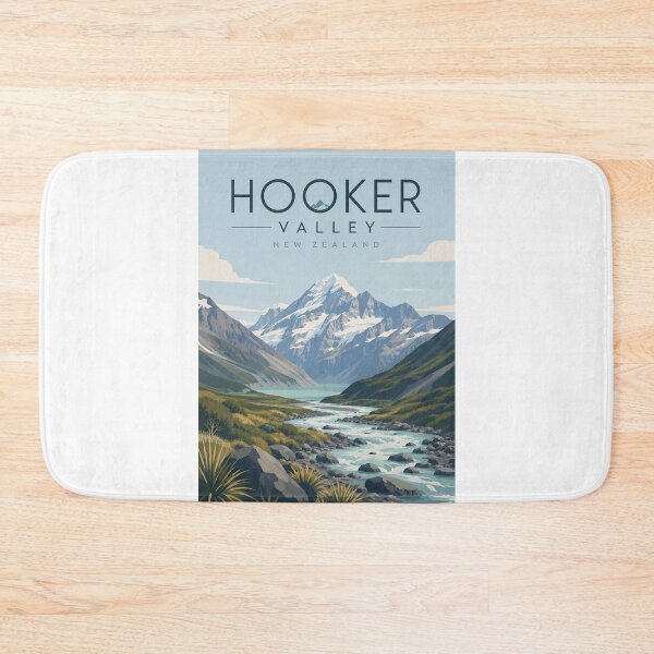 Item preview, Hooker Valley New Zealand beneath Aoraki Mount Cook designed and sold by Aryabek.