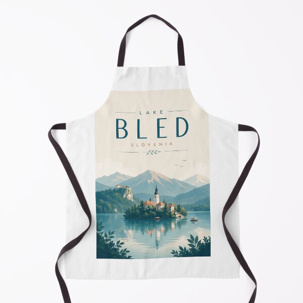 Item preview, Lake Bled Slovenia with Bled Island and Julian Alps designed and sold by Aryabek.