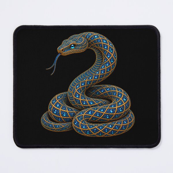 Item preview, Blue Jeweled Snake | Sapphire Gold Serpent designed and sold by BriellaFashion.