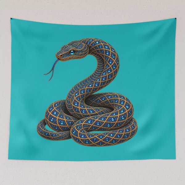 Item preview, Serpiente de joyas azules | Serpiente de oro zafiro designed and sold by BriellaFashion.