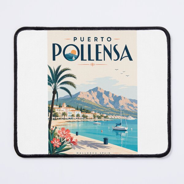 Item preview, Puerto Pollensa Mallorca Spain beneath Serra de Tramuntana designed and sold by Aryabek.