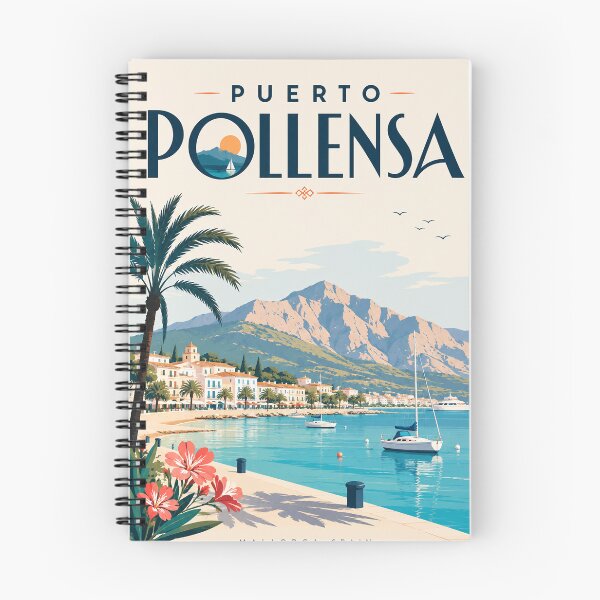 Item preview, Puerto Pollensa Mallorca Spain beneath Serra de Tramuntana designed and sold by Aryabek.