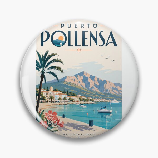 Item preview, Puerto Pollensa Mallorca Spain beneath Serra de Tramuntana designed and sold by Aryabek.