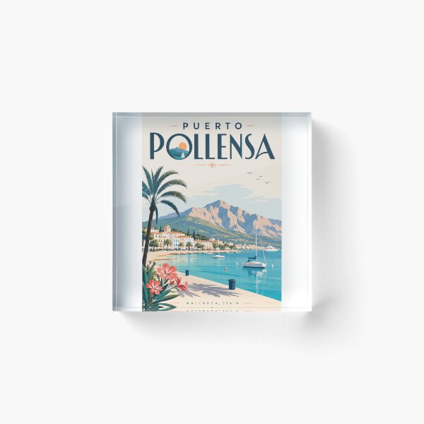 Item preview, Puerto Pollensa Mallorca Spain beneath Serra de Tramuntana designed and sold by Aryabek.