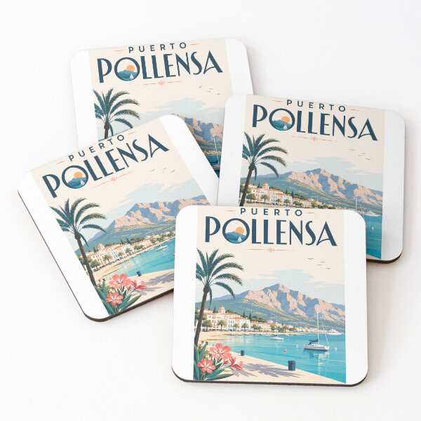 Item preview, Puerto Pollensa Mallorca Spain beneath Serra de Tramuntana designed and sold by Aryabek.