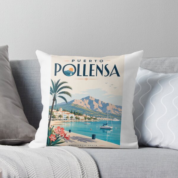 Item preview, Puerto Pollensa Mallorca Spain beneath Serra de Tramuntana designed and sold by Aryabek.
