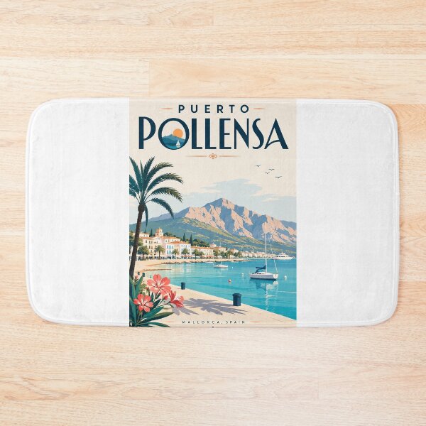Item preview, Puerto Pollensa Mallorca Spain beneath Serra de Tramuntana designed and sold by Aryabek.