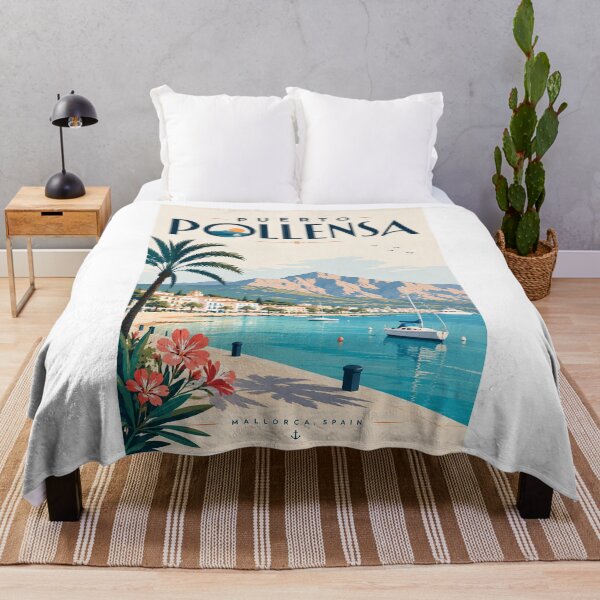 Artikelvorschau, Puerto Pollensa Mallorca Spanien unterhalb der Serra de Tramuntana entworfen und verkauft von Aryabek.