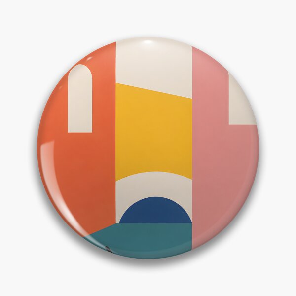 Item preview, Abstract Venice Gondola and Colorful Buildings – Modern Geometric Art designed and sold by GutyzDesignsES.