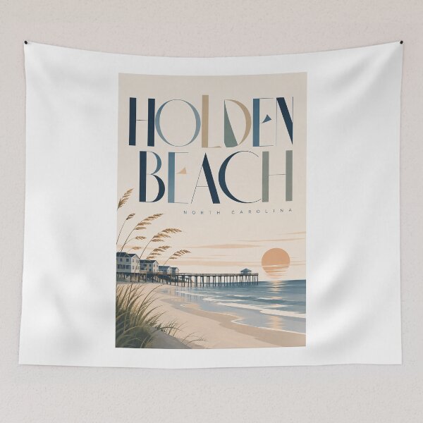 Item preview, Holden Beach North Carolina Atlantic Coast and Brunswick Islands designed and sold by Aryabek.