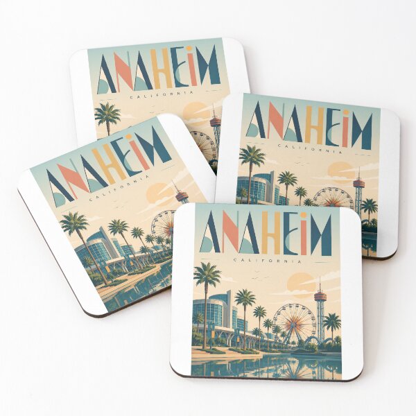 Item preview, Anaheim California with Disneyland Resort and Orange County Landmarks designed and sold by Aryabek.