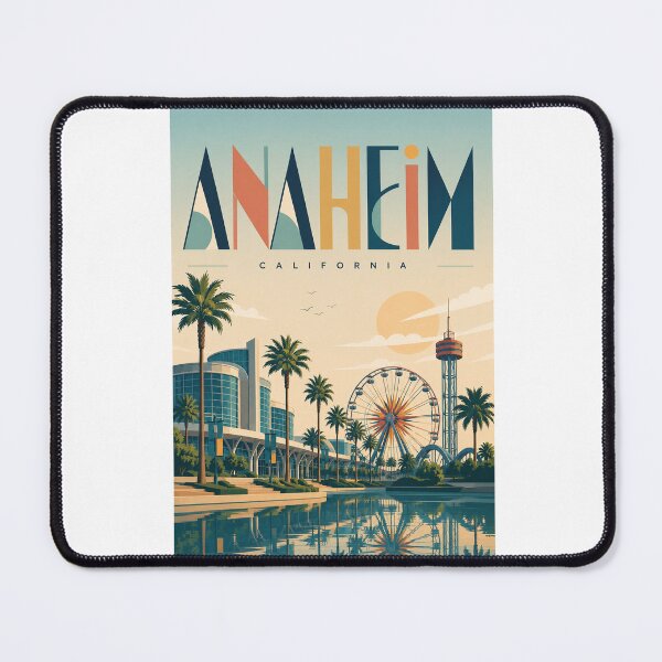Item preview, Anaheim California with Disneyland Resort and Orange County Landmarks designed and sold by Aryabek.