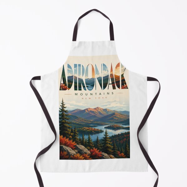 Aperçu de l'œuvre Montagnes Adirondack, New York, avec lacs et hauts sommets créée et vendue par Aryabek.