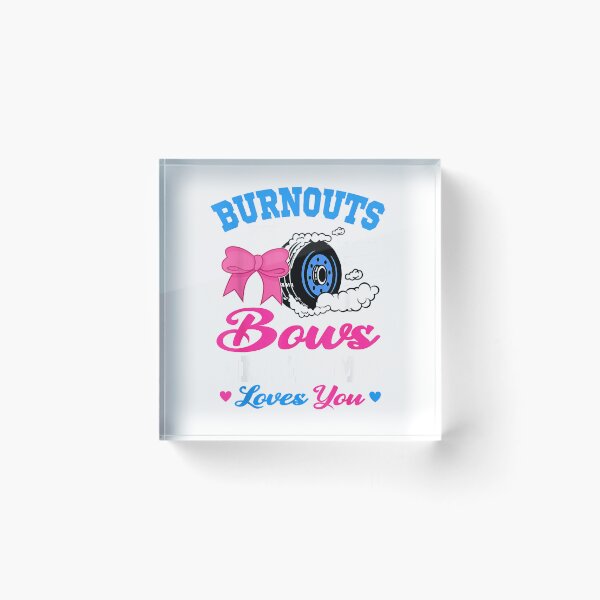 Item preview, Burnouts or Bows Grandma Loves You Gender Reveal T-Shirt designed and sold by Magoya Store ⭐⭐⭐⭐⭐.