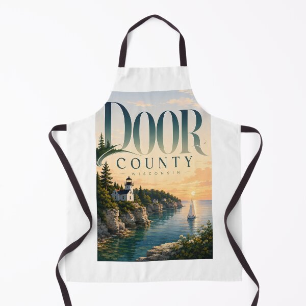 Item preview, Door County Wisconsin Lighthouse and Lake Michigan Coastal Sunset designed and sold by Aryabek.