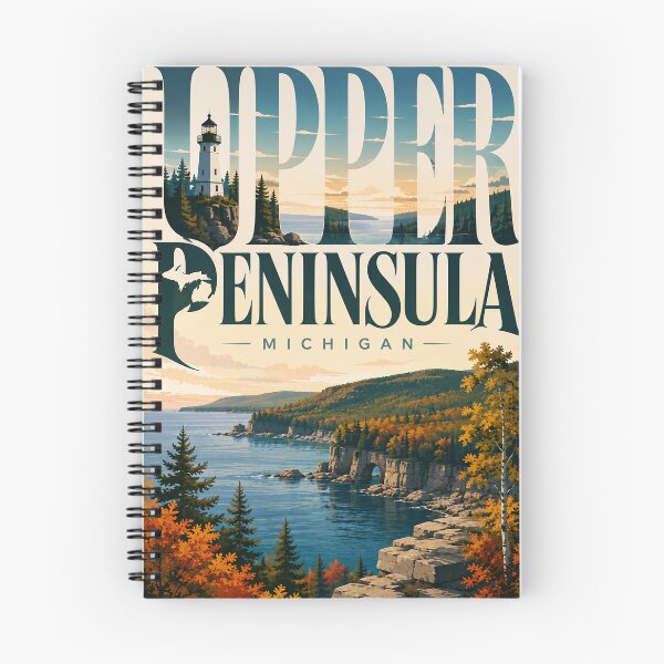 Item preview, Upper Peninsula Michigan Lighthouse and Lake Superior Autumn Coast designed and sold by Aryabek.