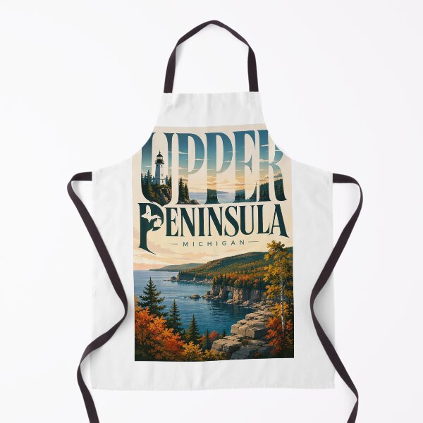 Item preview, Upper Peninsula Michigan Lighthouse and Lake Superior Autumn Coast designed and sold by Aryabek.