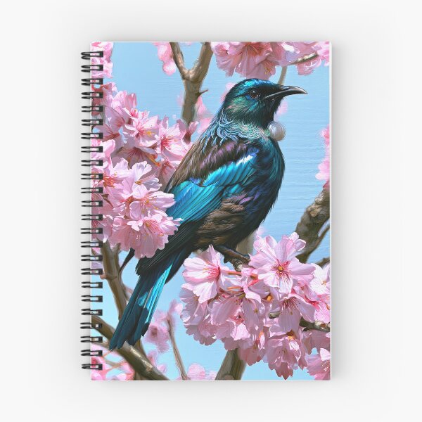 Item preview, Tui and cherry blossoms designed and sold by TheOosh.