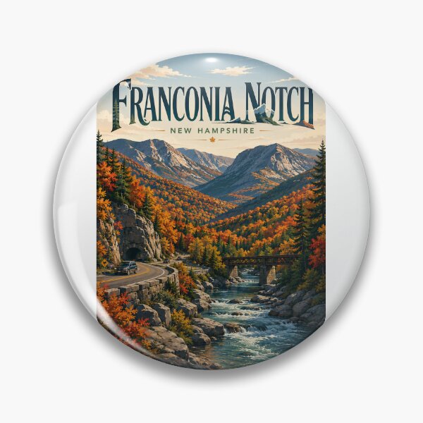 Item preview, Franconia Notch New Hampshire White Mountains Autumn Valley designed and sold by Aryabek.