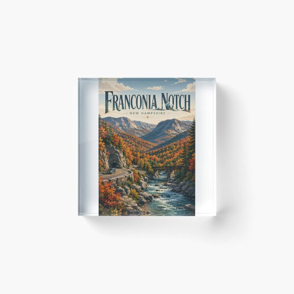 Item preview, Franconia Notch New Hampshire White Mountains Autumn Valley designed and sold by Aryabek.