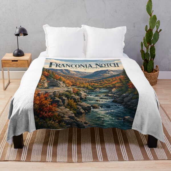 Item preview, Franconia Notch New Hampshire White Mountains Autumn Valley designed and sold by Aryabek.
