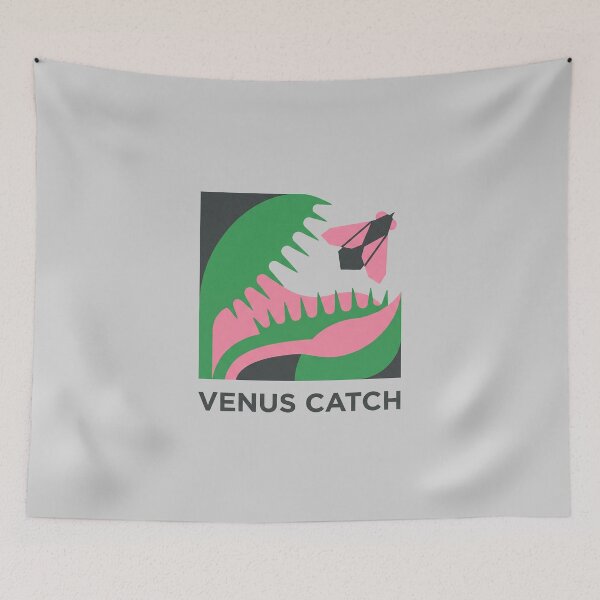 Item preview, Venus Catch Carnivorous Plant Flytrap Geometric Vector Art designed and sold by KiwiRider.